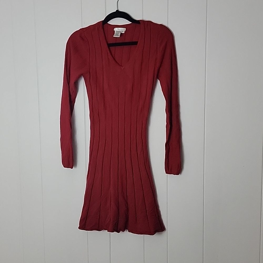 Flare sweater dress